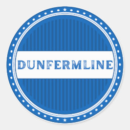 Dunfermline City Pride Emblem – skotsk identitet Runt Klistermärke