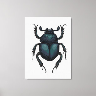 Dung beetle canvastryck