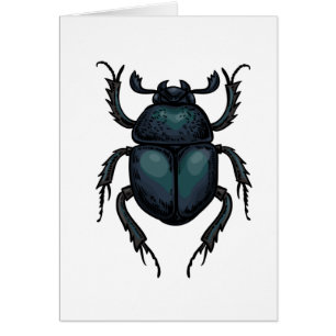 Dung beetle hälsningskort