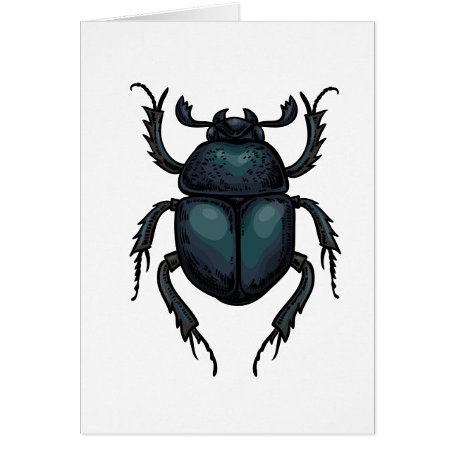 Dung beetle hälsningskort (Framsidan)