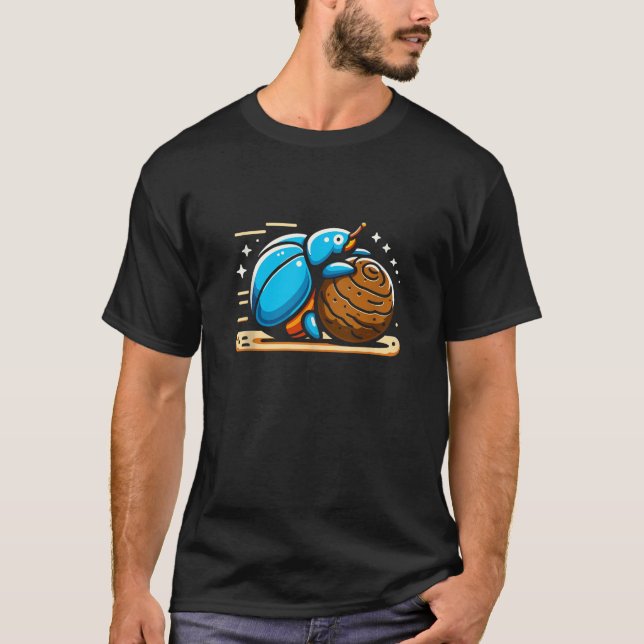 Dung Beetle Insekt Älskare Entomology Future Entom T Shirt (Framsida)