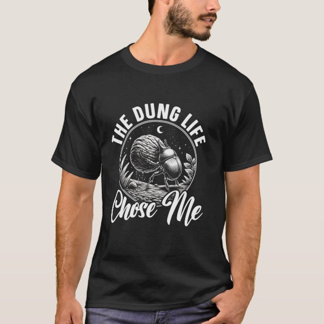 Dung Beetle Insekt Älskare Entomology Future Entom T Shirt (Framsida)