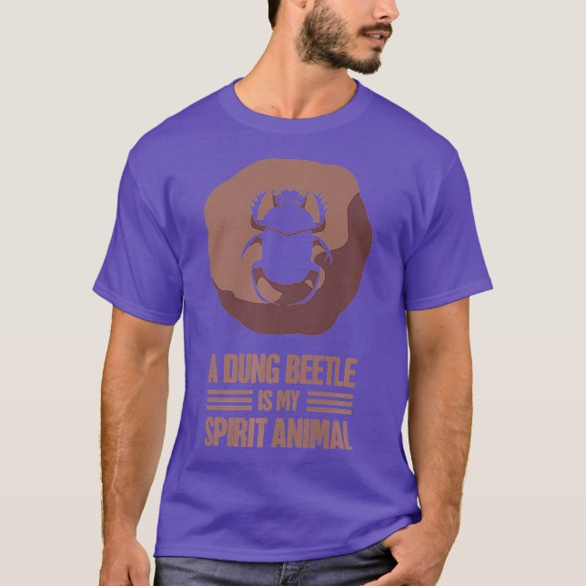 Dung Beetle Insekt Entomolog Gift - Beetle T Shirt (Framsida)