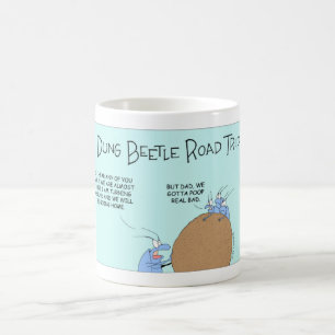 Dung Beetle Road Resa Kaffemugg