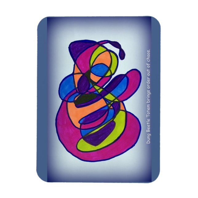 Dung Beetle Totem Magnet (Vertikal)