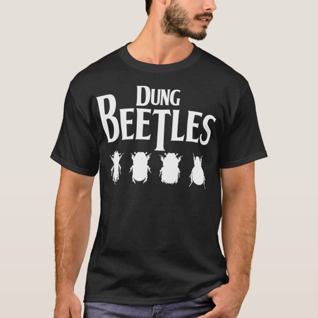 Dung Beetles Insect Bug Beetle Ecology Specimen En T Shirt (Framsida)