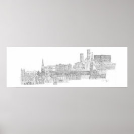 Dungannon stadsbild poster