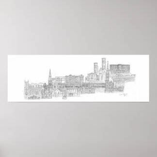 Dungannon stadsbild poster