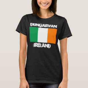 Dungarvan, Irland med irländskt flagga Tee Shirt