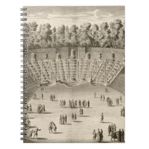 Dunge av Sallen du Bal, Versailles, från 'Les P Anteckningsbok Med Spiral