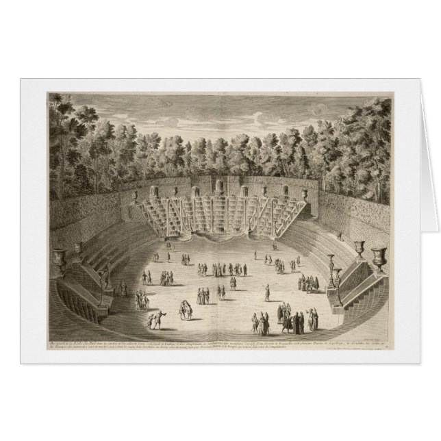 Dunge av Sallen du Bal, Versailles, från 'Les P Hälsningskort (Framsidan Horizontal)
