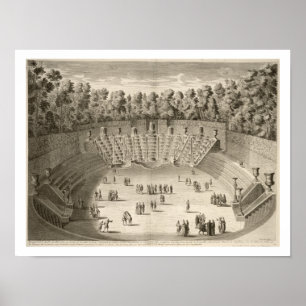 Dunge av Sallen du Bal, Versailles, från 'Les P Poster