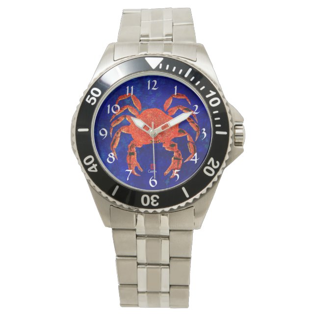 Dungeness Crab - Stainless Steel Manar Watch Armbandsur (Framsida)