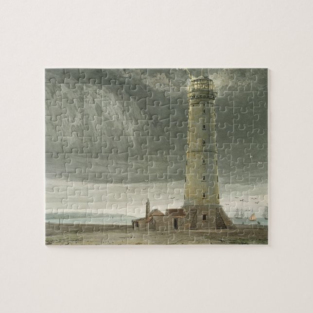 Dungeness fyr, från 'en resa runt om underbar pussel (Horisontell)