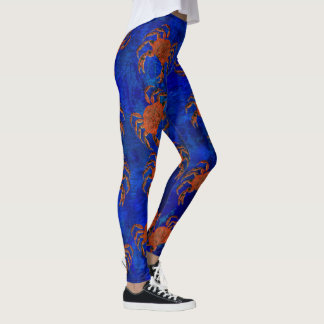 Dungeness krabba - damasker leggings