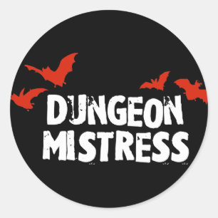 Dungeon Älskarinna Runt Klistermärke