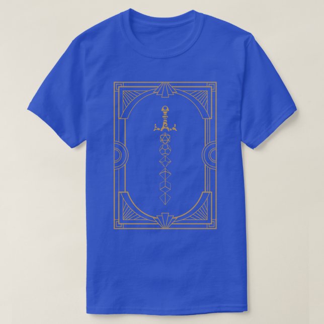 Dungeon Armory39s Magic Guld Dice Tabletop T Shirt (Design framsida)