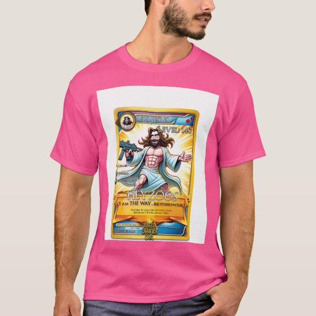Dungeon Crawler Carl - Uzi Jesus T Shirt (Framsida)