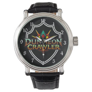 Dungeon Crawler Färglogotyp Armbandsur