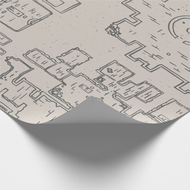 Dungeon Crawler Karta Presentpapper (Hörn)