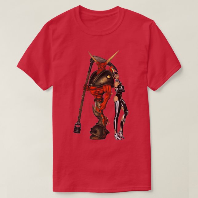 Dungeon Keeper 2 Horny the Horned Reaper and the D T Shirt (Design framsida)