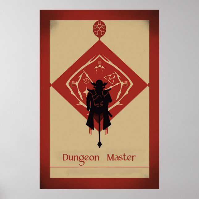 Dungeon Master Minimalist Poster (Framsidan)