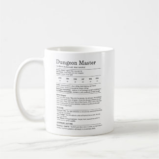 Dungeon Master-statistikblock Kaffemugg