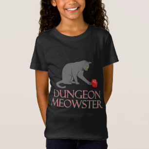 Dungeon Meowster Funny RPG Cat with Dice T Shirt