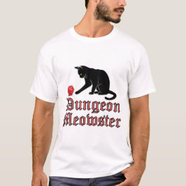 Dungeon Meowster Funny RPG Cat with Dice T Shirt