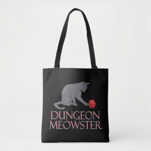 Dungeon Meowster Funny RPG Cat with Dice Tygkasse