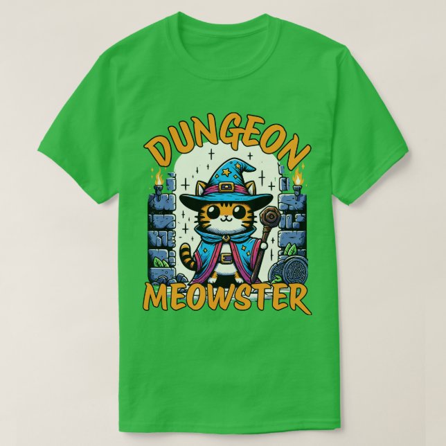 Dungeon Meowster Roleplay Dungeon Master Cat T Shirt (Design framsida)