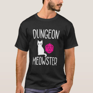 Dungeon Meowster Rpg Tabletop Gaming Dm Role Play T Shirt