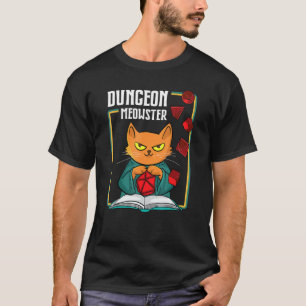 Dungeon Meowster Rpg Tabletop Gaming Dm Role Playe T Shirt