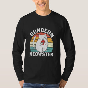 Dungeon Meowster Rpg Tabletop Gaming Dm Role Playe T Shirt