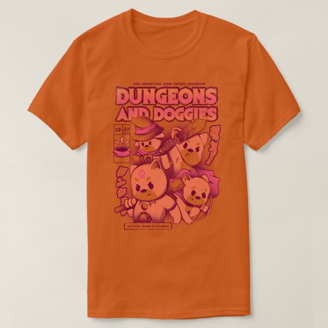 Dungeon och Doggies T Shirt (Design framsida)
