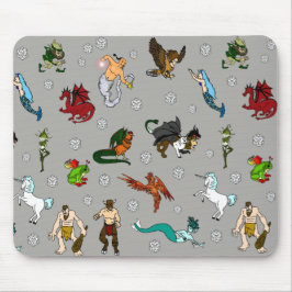 Dungeon- och drakevarelser musmatta