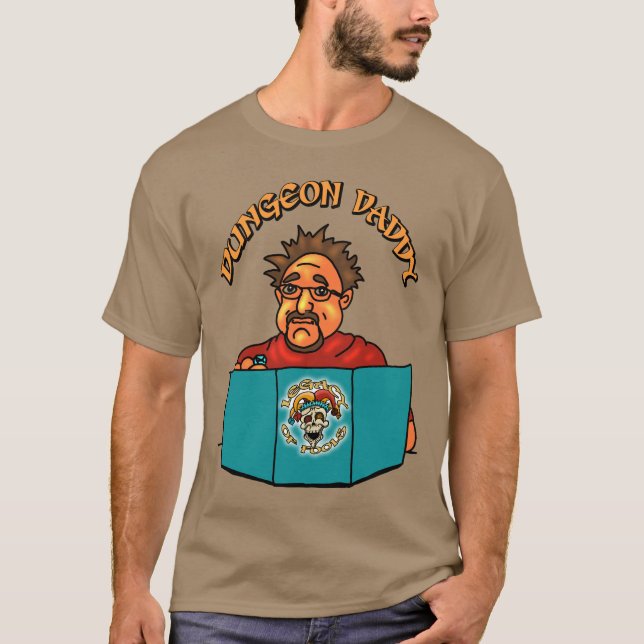 Dungeon pappa T-shirt. Skolornas bakgrund T Shirt (Framsida)