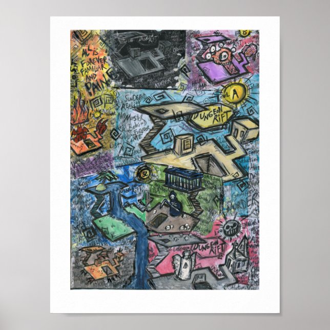 Dungeon Rift Dungeon Painting Poster (Framsidan)