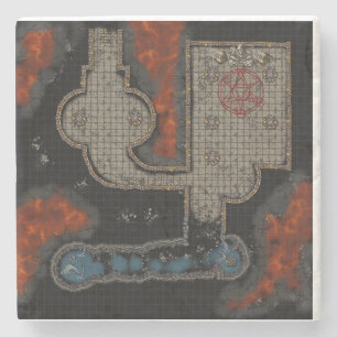 Dungeon Tile Underlägg: Kultist under jord Stenunderlägg
