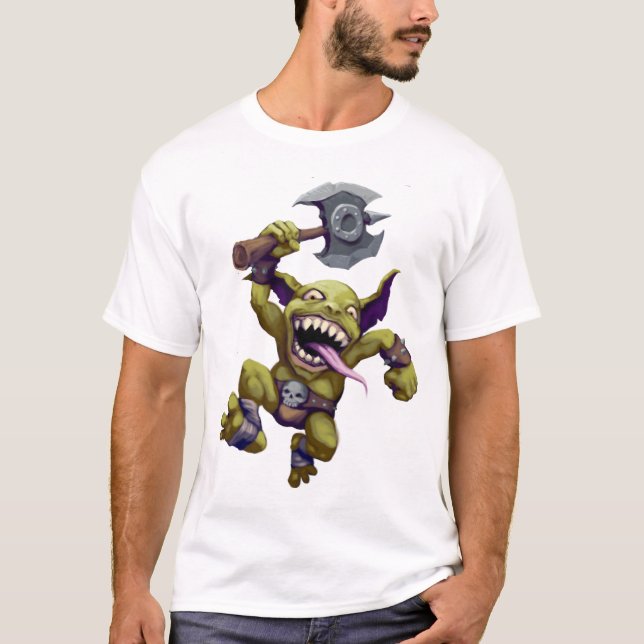 Dungeonelakt troll (tända), tee shirt (Framsida)