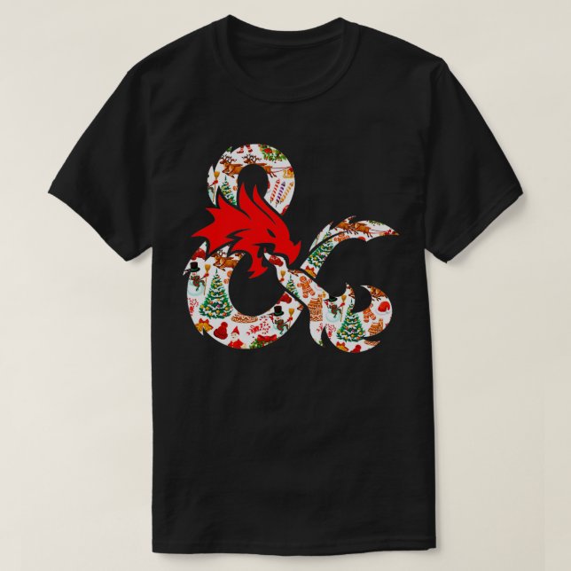 Dungeoner och drakar christmas t shirt (Design framsida)