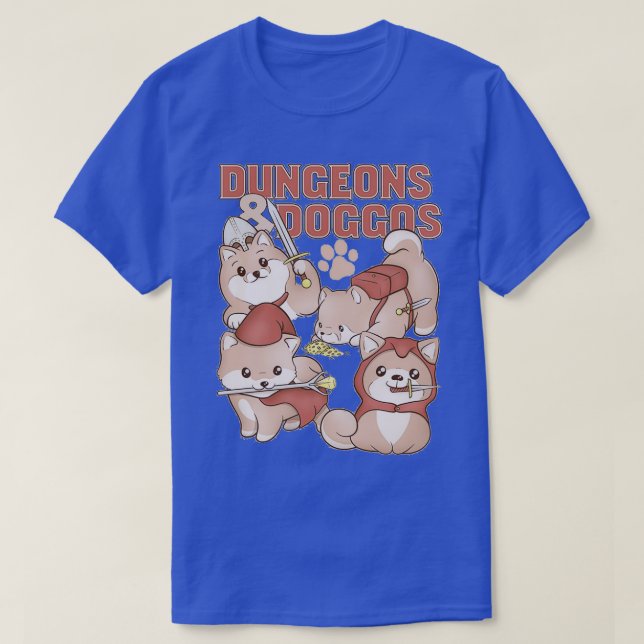 Dungeons amp Doggos T Shirt (Design framsida)