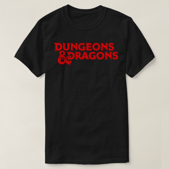 Dungeons&amp; Dragons Logotyp Classic T-Shirt (Design framsida)