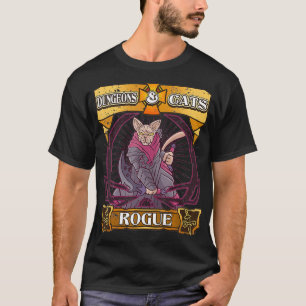 Dungeons and Cats RogueKitten Cat Dice RPG Game Ga T Shirt