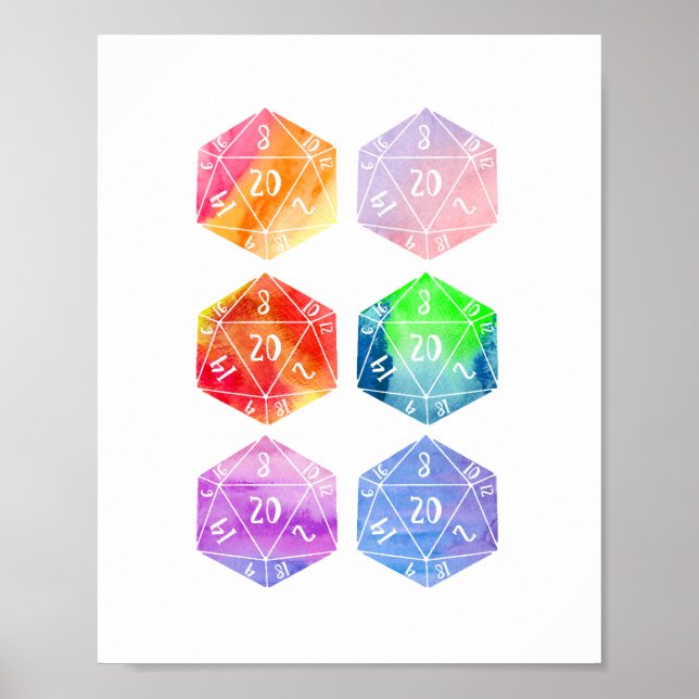 Dungeons and Dragons, D20 Poster (Framsidan)