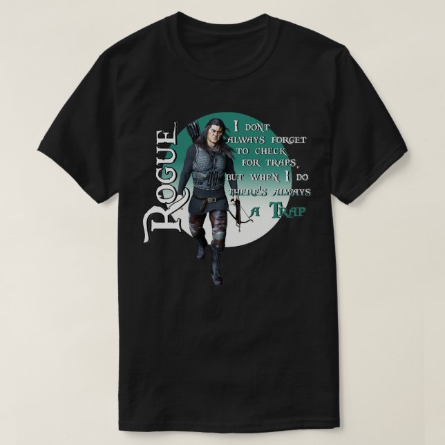 Dungeons and Dragons Rogue T Shirt (Design framsida)