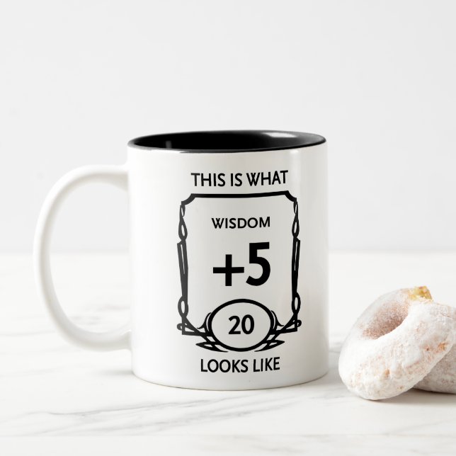 Dungeons and Dragons Wisdom Two-Tone Coffee Mug Två-Tonad Mugg (Med munk)