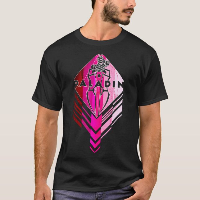 Dungeons D20 Dragons Paladin T Shirt (Framsida)