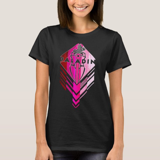 Dungeons D20 Dragons Paladin T Shirt (Framsida)