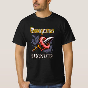 Dungeons & Donuts Funny RPG Roleplay Fantasy T Shirt